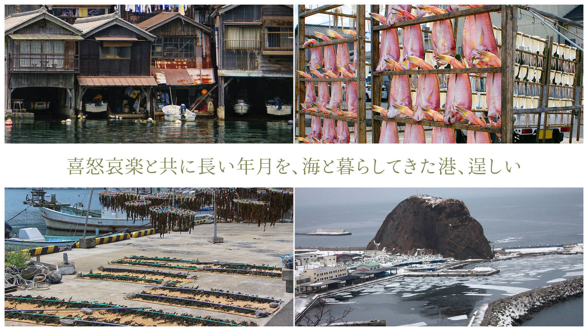 喜怒哀楽と共に長い年月を、海と暮らしてきた港、逞しい